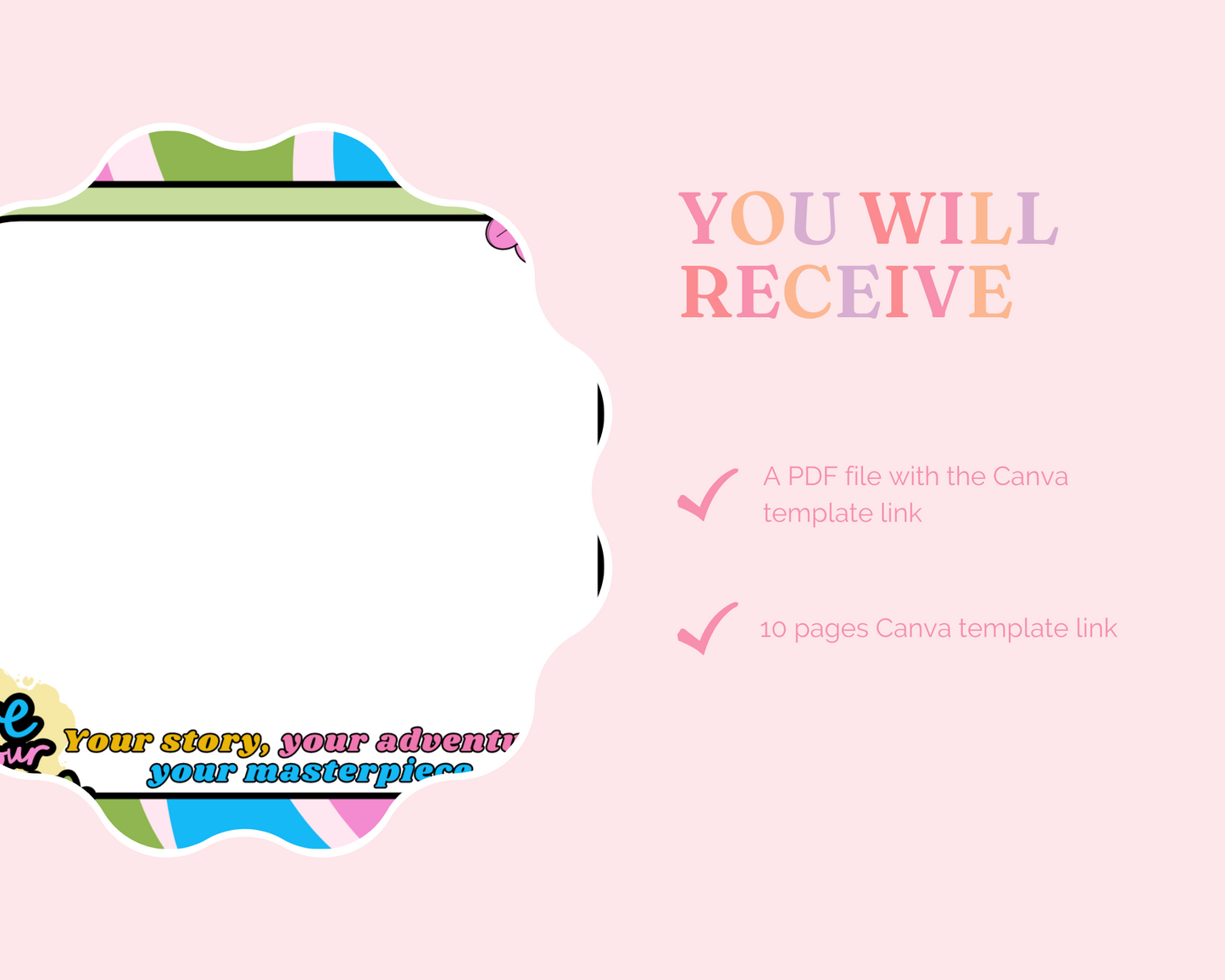 Retro Memo Pad – Canva Template (3.5x3.5 inches) – Instant Download – Commercial Use