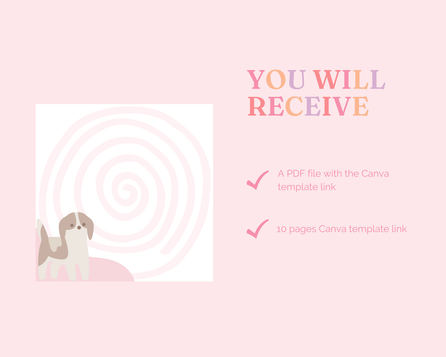 Cute Pastel Pet Notepads – Canva Template (3.5x3.5 inches) – Instant Download – Commercial Use
