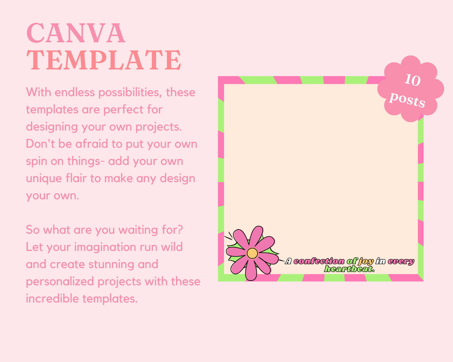 Retro Memo Pad – Canva Template (3.5x3.5 inches) – Instant Download – Commercial Use