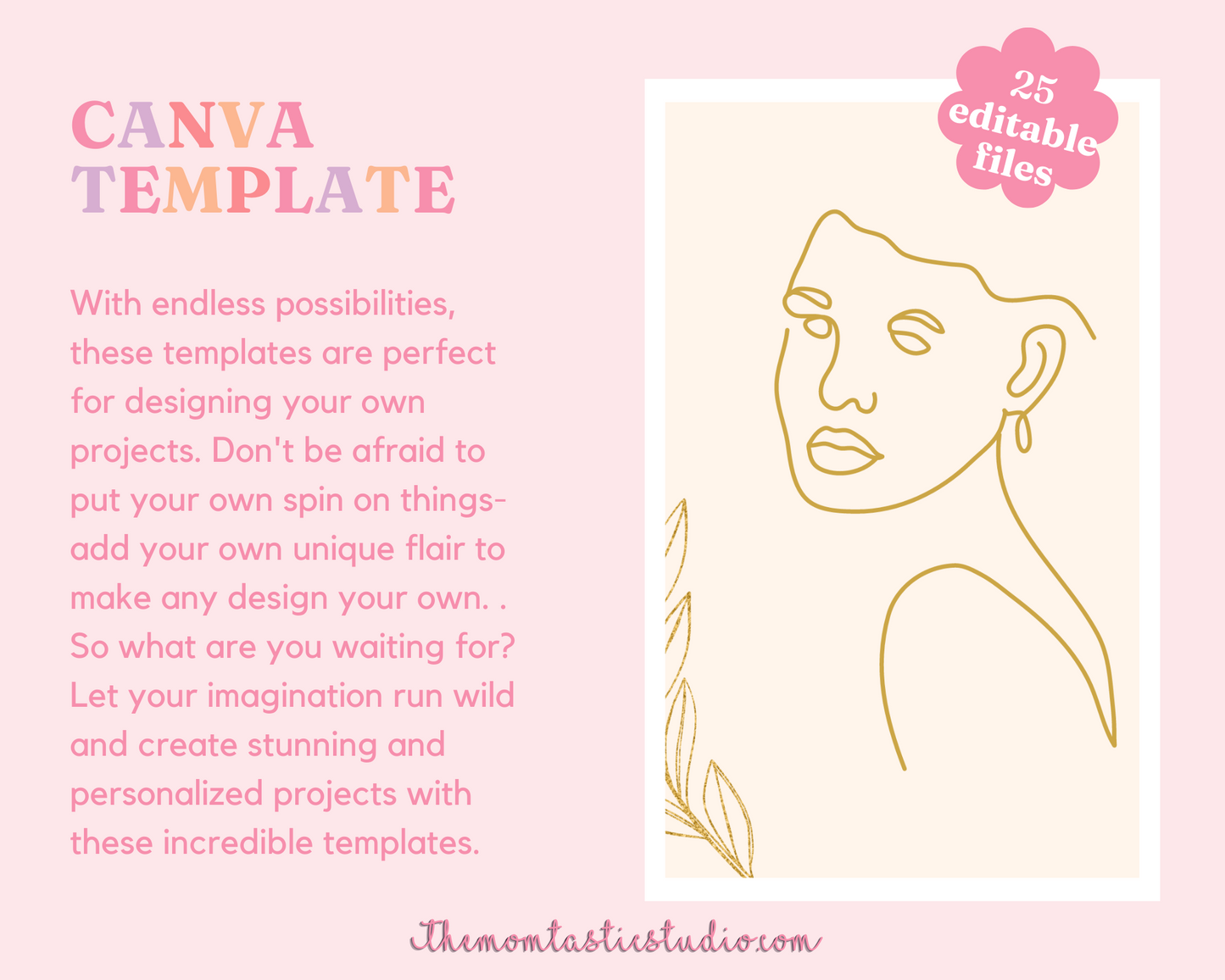 2024 Template | Year of Self-Love Calendar Printable | Canva Editable | Commercial Use
