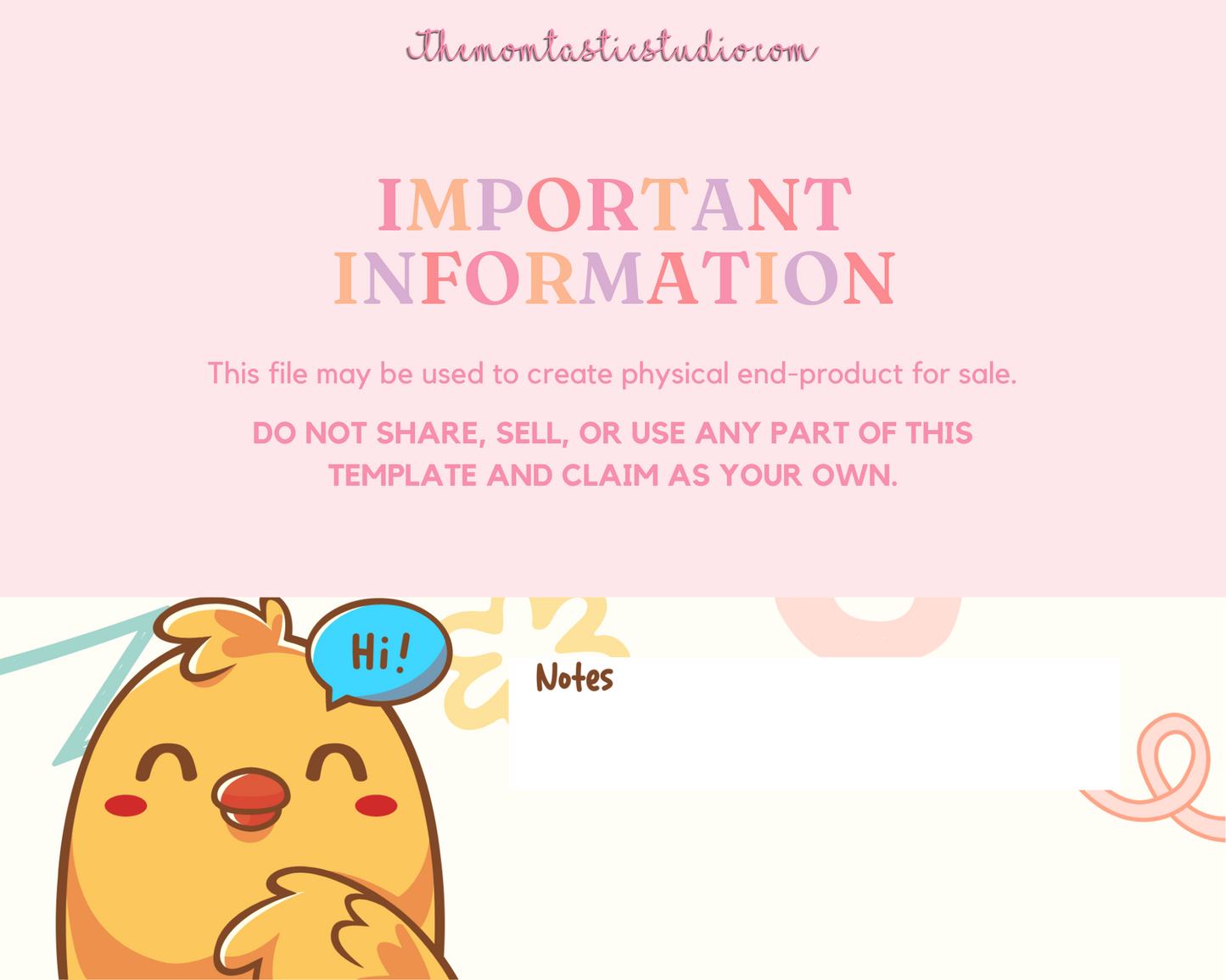 2024 Template | Kawaii Calendar Printable | Canva Editable | Commercial Use