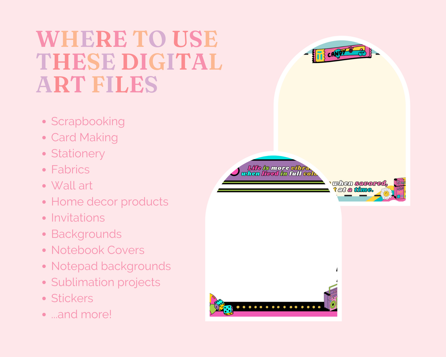 Retro Memo Pad – Canva Template (3.5x3.5 inches) – Instant Download – Commercial Use