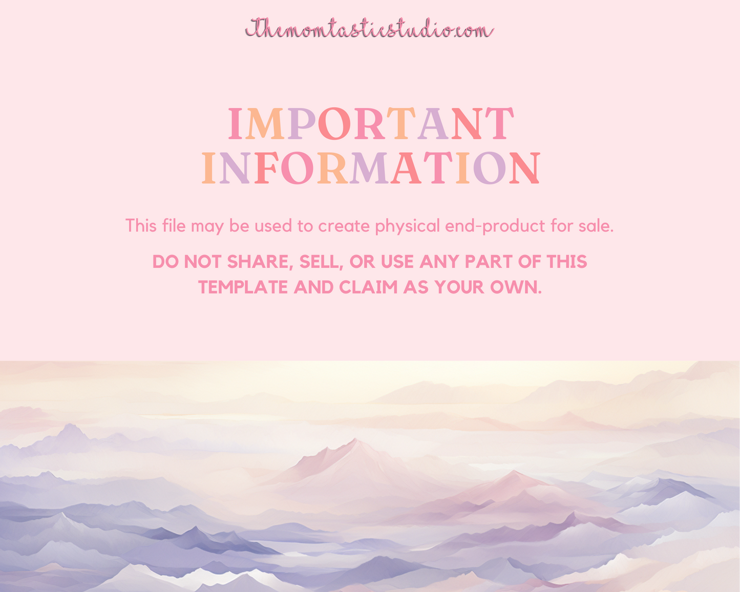 2024 Template | Affirmation Calendar Printable | Canva Editable | Commercial Use