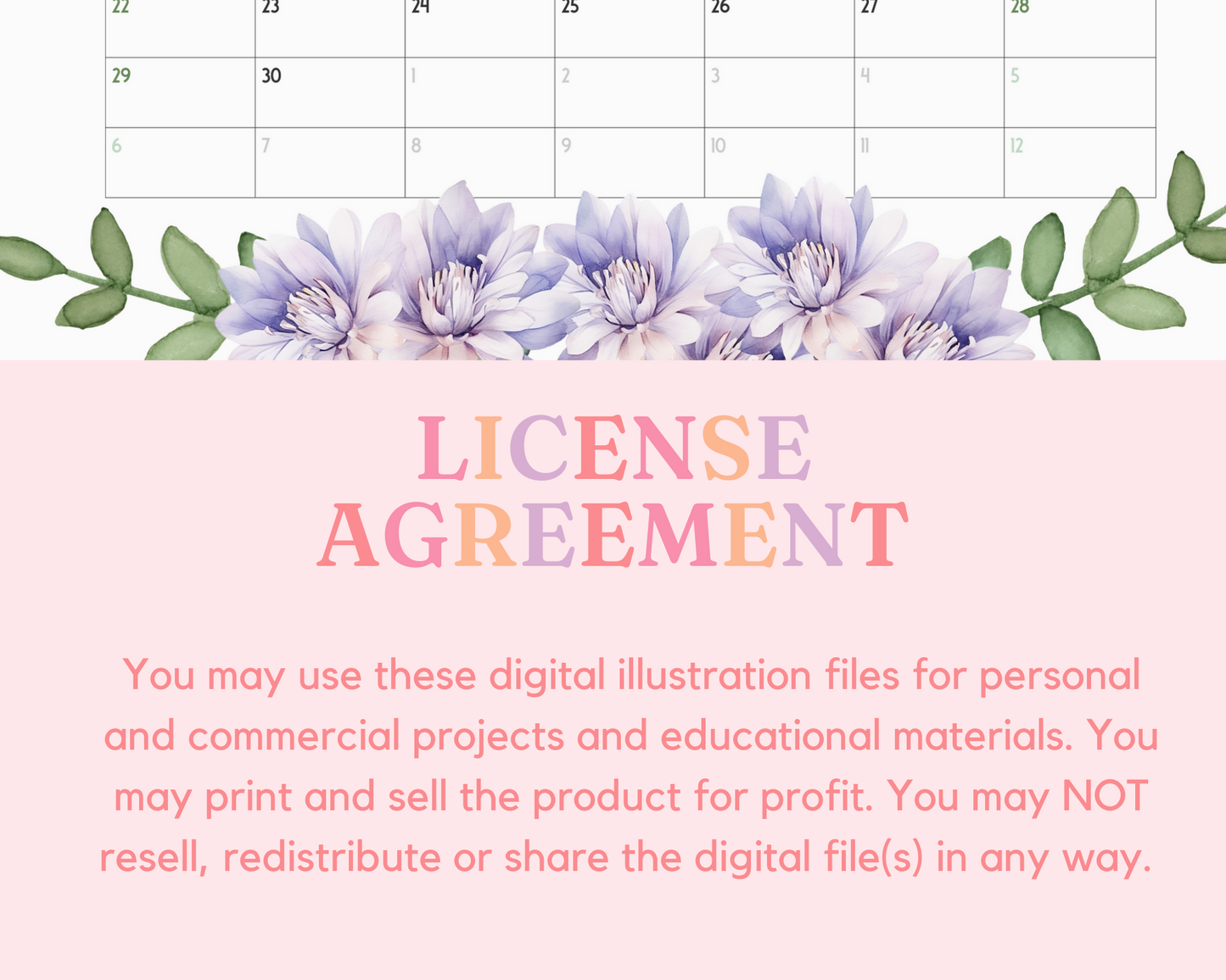 2024 Template | Attitude of Gratitude Calendar Printable | Canva Editable | Commercial Use