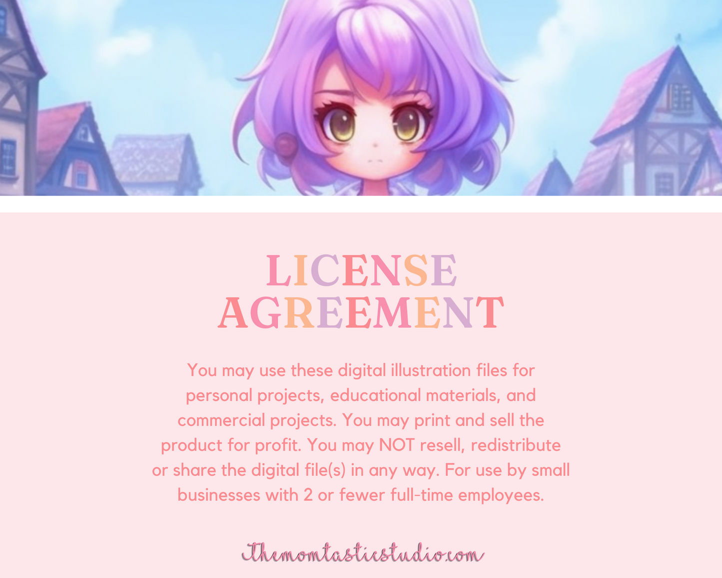 FREE Beautiful Life Chibi Girls Illustration β Commercial Use