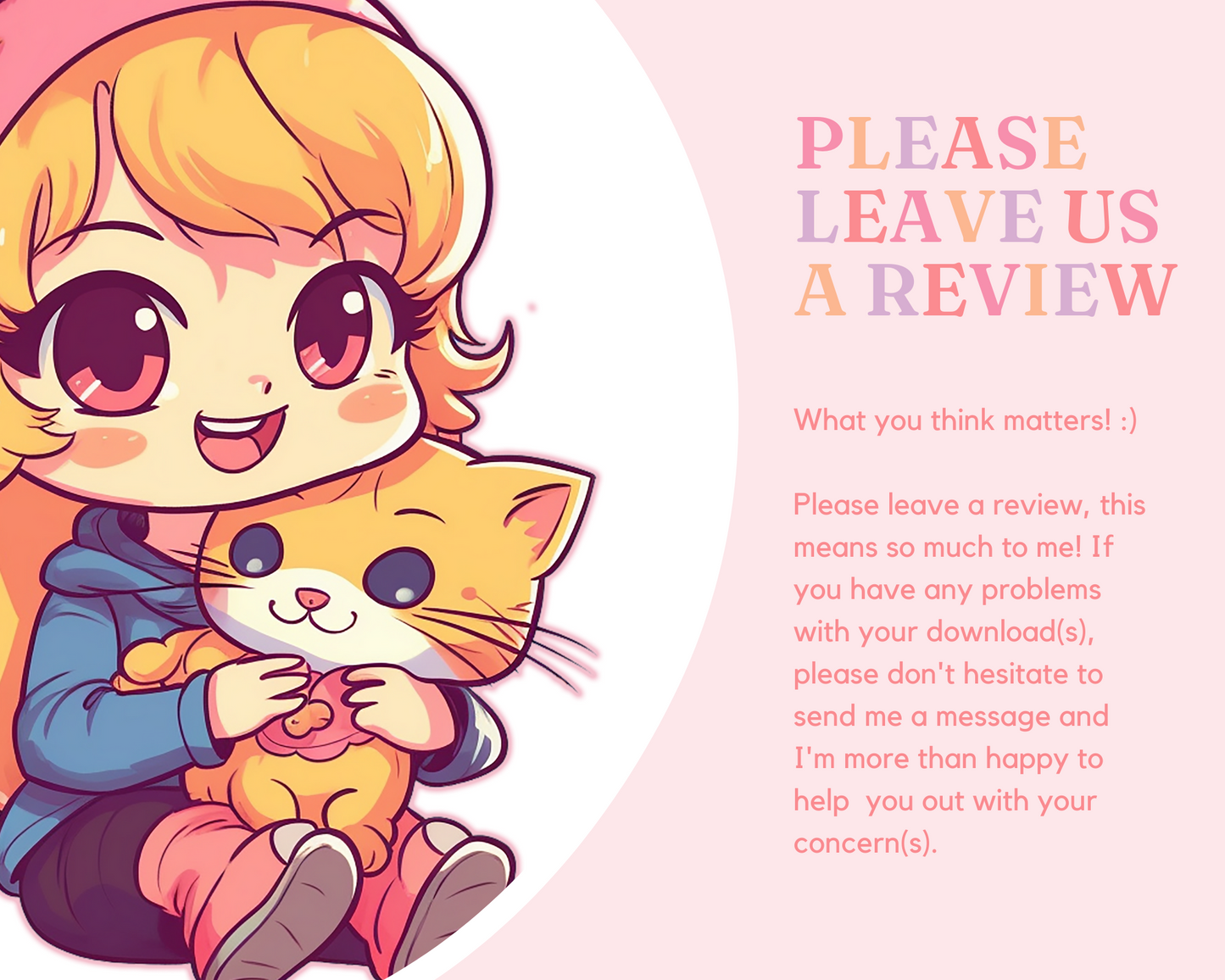 Cute Chibi Kids with Pets Stickers Clipart –Printable – Instant Download – High-Quality PNG - Transparent Background - Commercial Use
