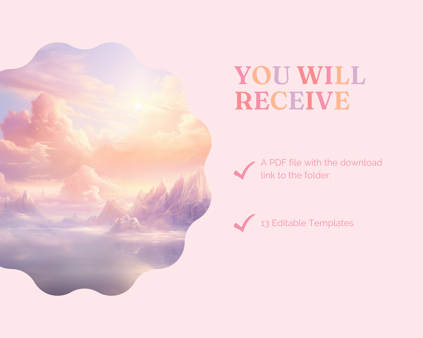 2024 Template | Affirmation Calendar Printable | Canva Editable | Commercial Use