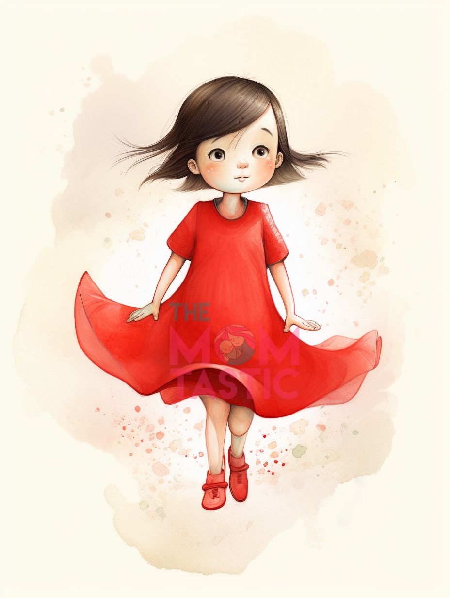 Fairytale Girls Cute Chibi Illustration - Watercolor - Pastel Background - Digital Illustration - for Commercial Use