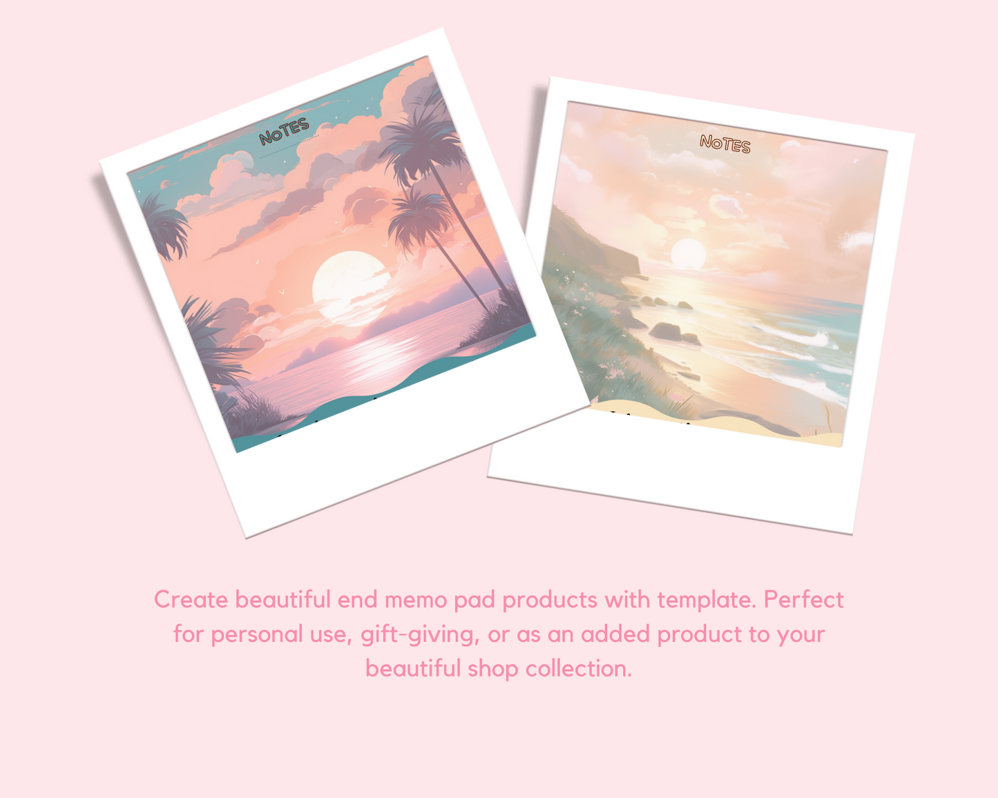 Inspirational Affirmation Memo Pad – Digital Template (3.5x3.5 inches) – Instant Download – Printable Self-Love Notes Commercial Use