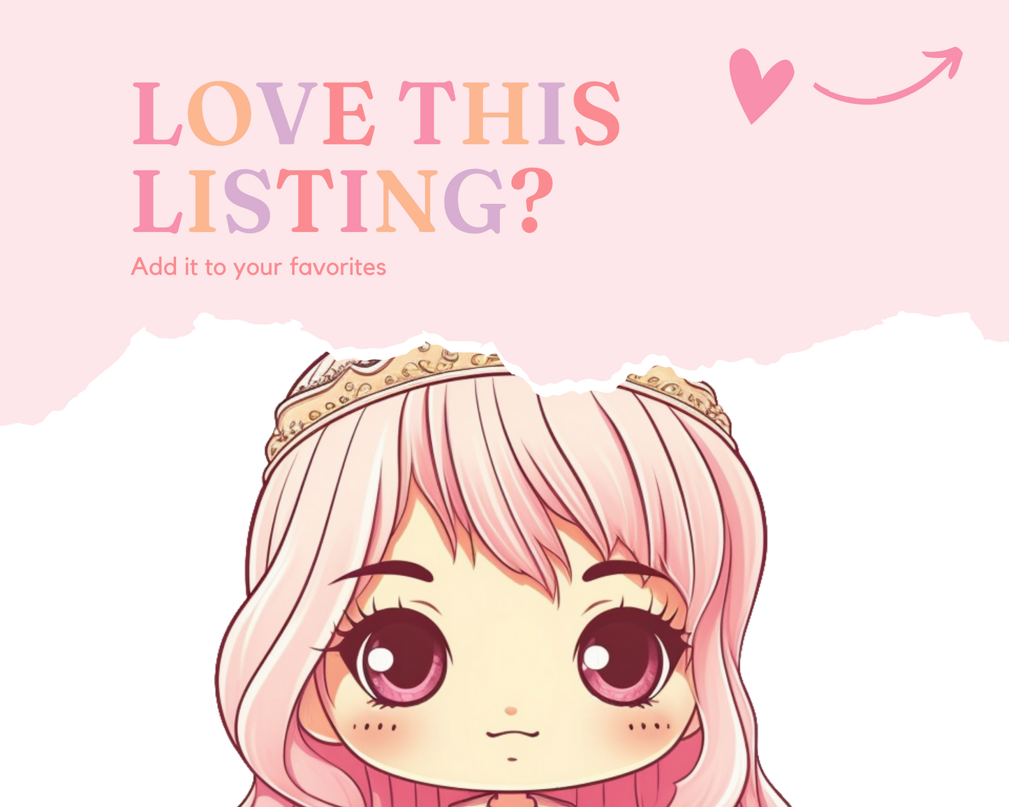 Pretty in Pink Chibi Girls Stickers Clipart – Printable – Instant Download – High-Quality PNG - Transparent Background - Commercial Use