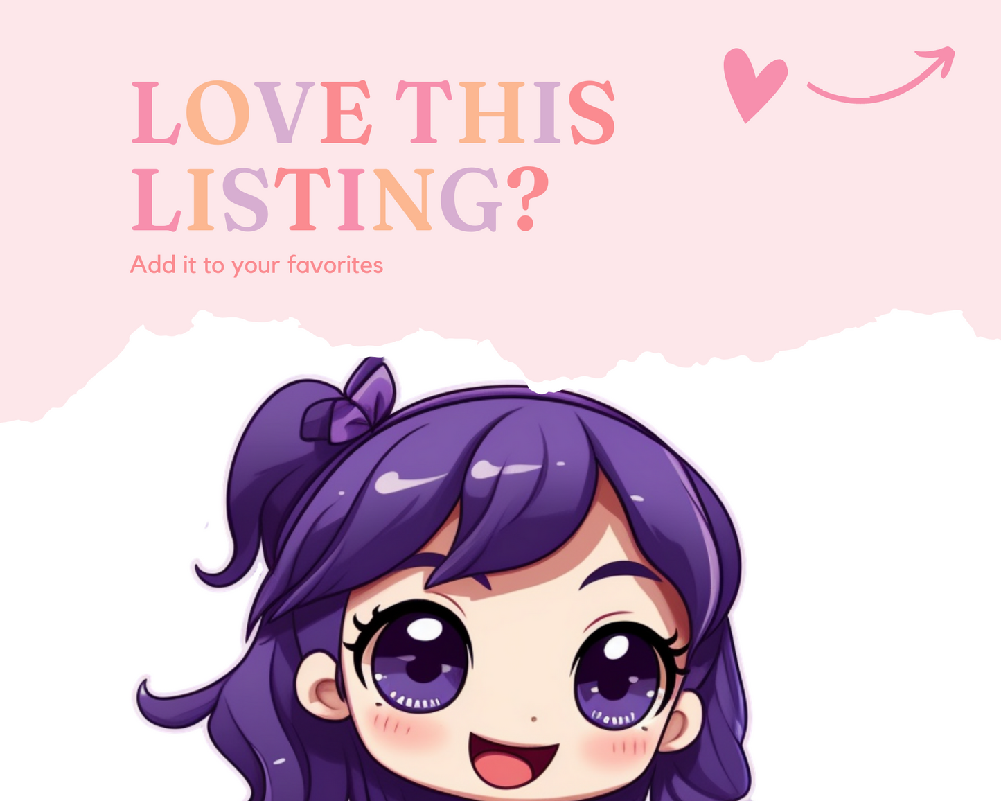 Pretty in Purple Chibi Girls Stickers Clipart – Printable – Instant Download – High-Quality PNG - Transparent Background - Commercial Use