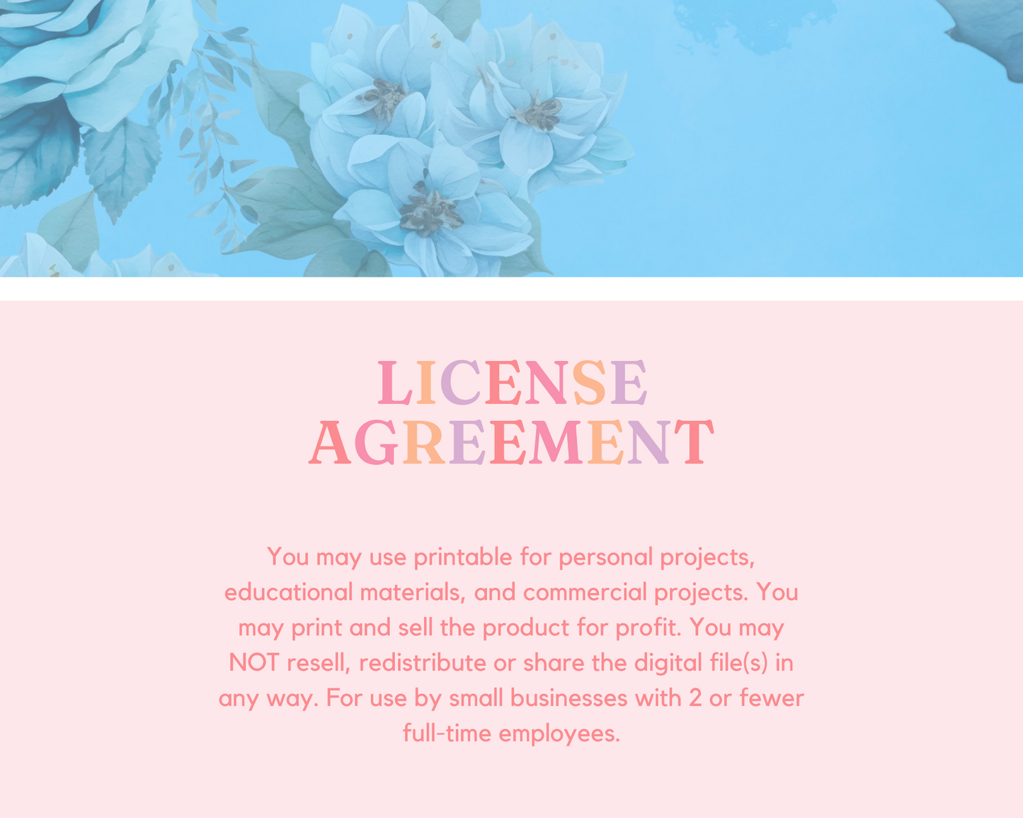 Blue Rose Stationery Paper – Memopad, Notepad & Notebook – Commercial Use – Digital Canva Template