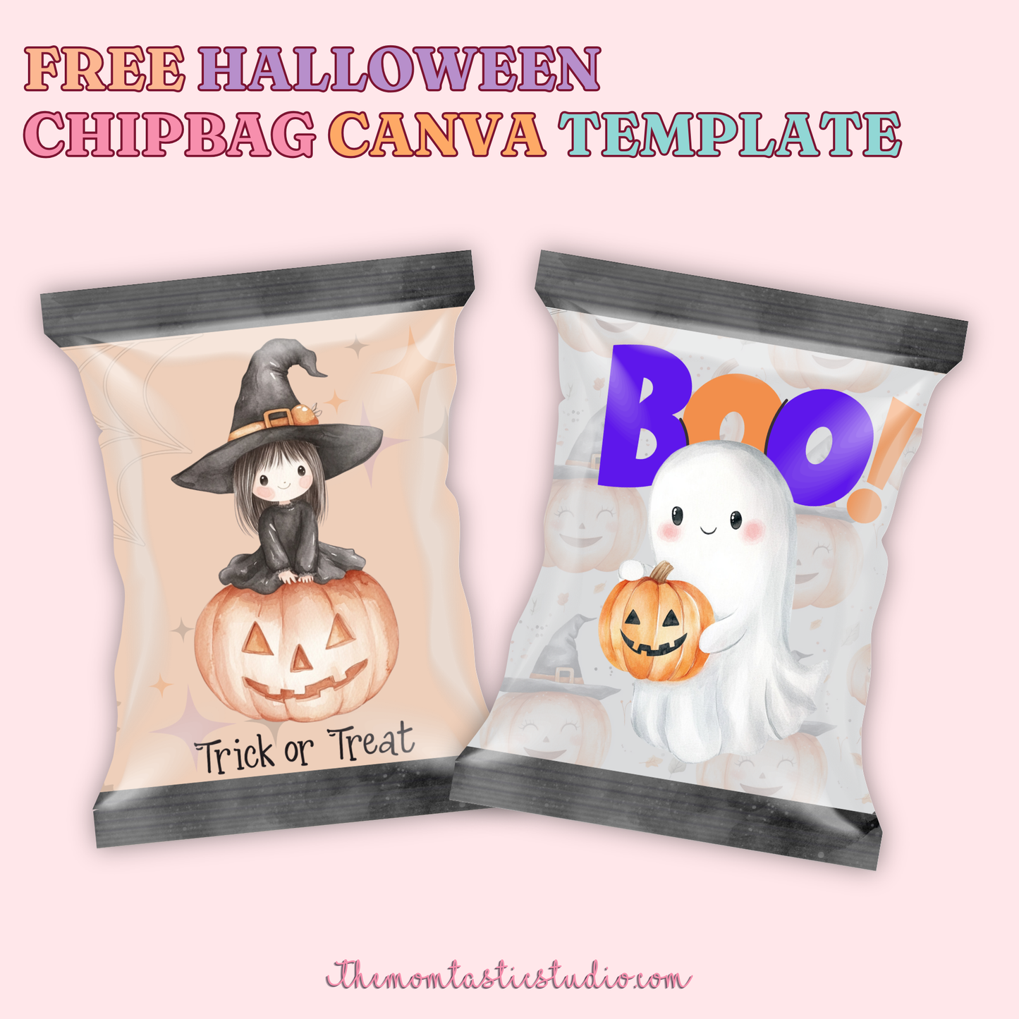 FREE Halloween Chip Bag Canva Template - Instant Download – Commercial Use (Physical Products)