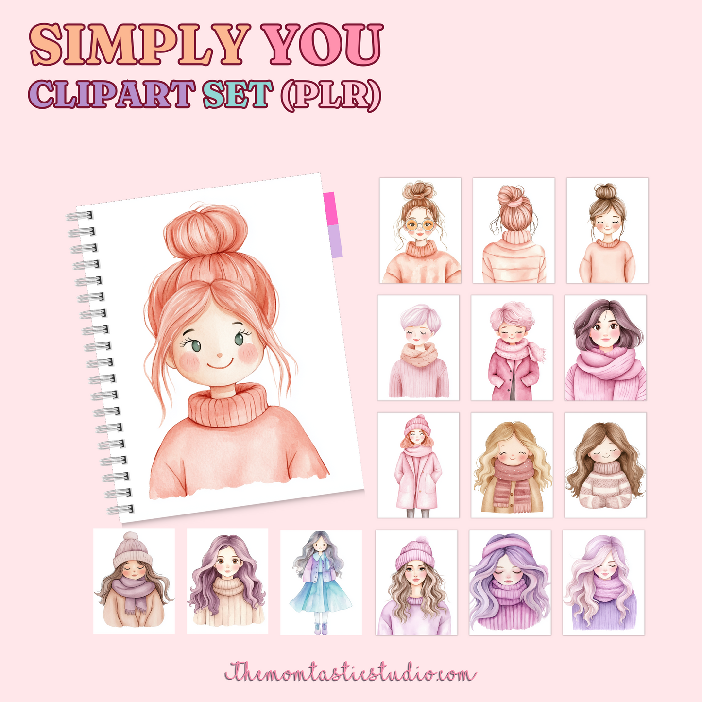 Simply You Clipart Set – Instant Download – PLR (Rights to Resell)