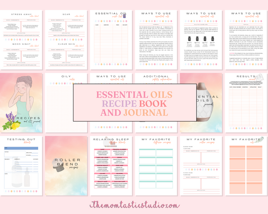 Essential Oil Recipes and Journal – Digital Template - Commercial Use - YL Compliant - For Welcome Kit