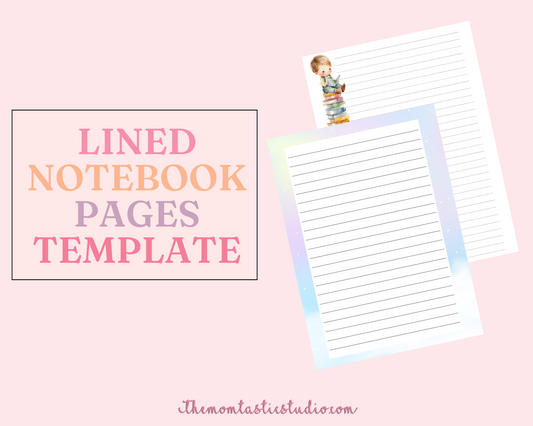 FREE Lined Journal Pages Template – Instant Download – Minimalist – Commercial Use