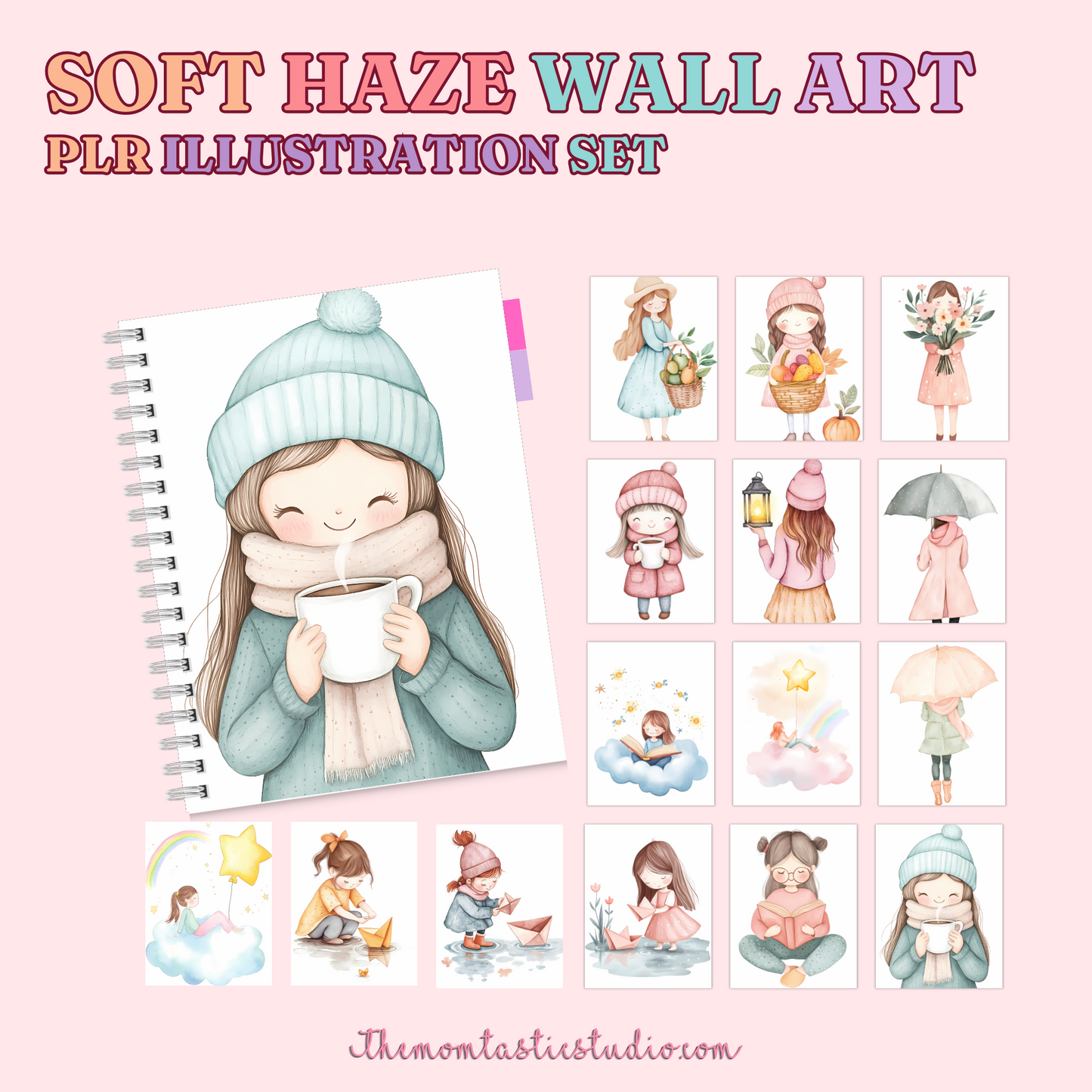 Soft Haze Wall Art Prints - 300 DPI – Instant Download – PLR (Rights to Resell)