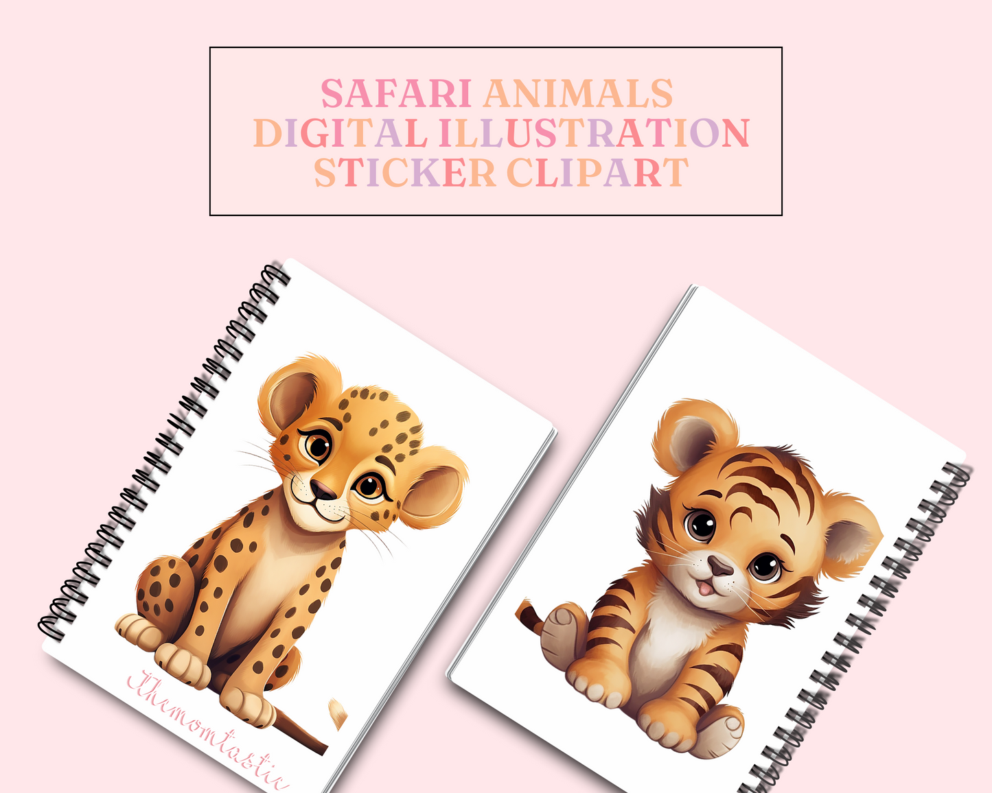 Cute Safari Animals – High-Quality PNG - Transparent Background - Commercial Use