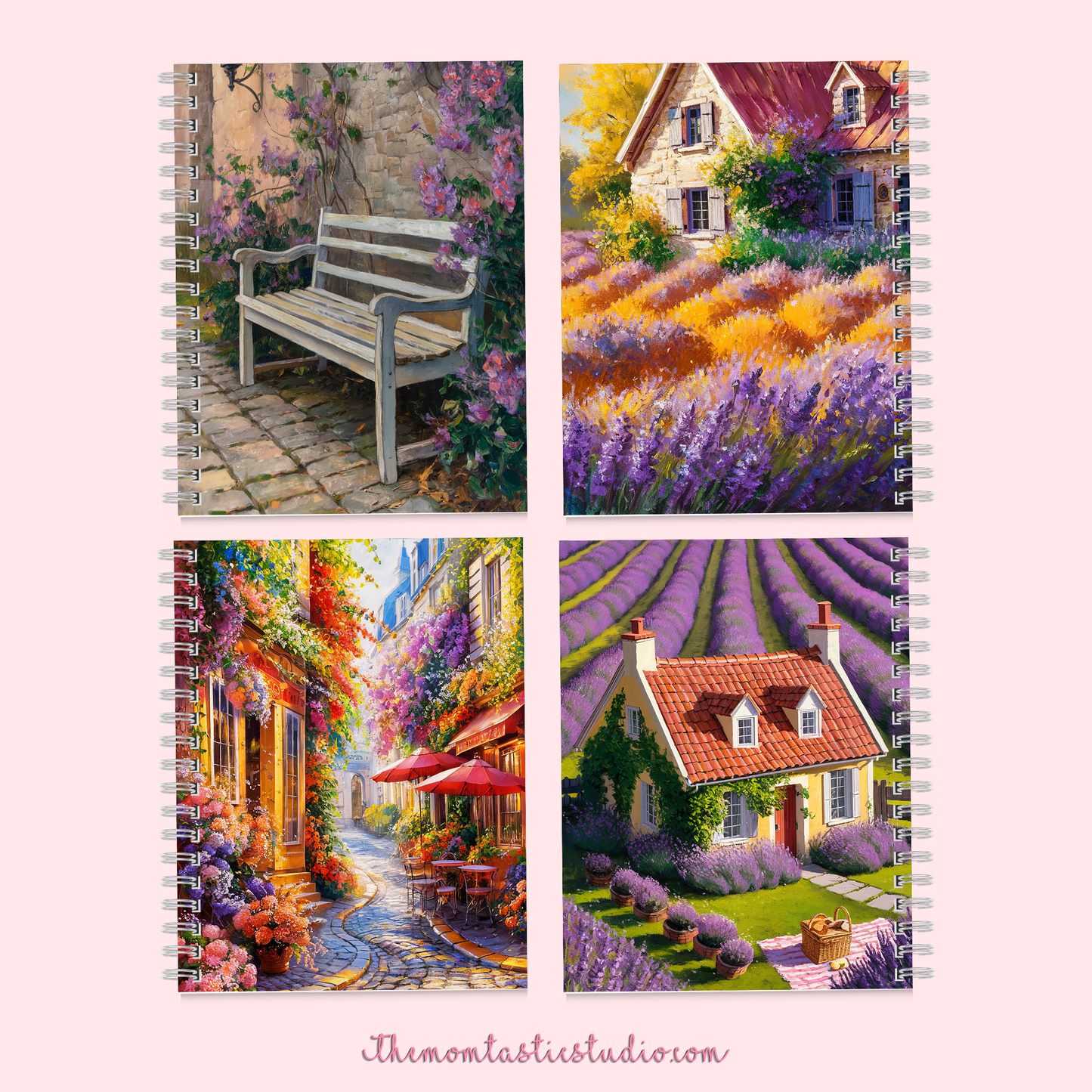 Picturesque Flower Scenes Illustration - 300 DPI – Instant Download – Commercial Use