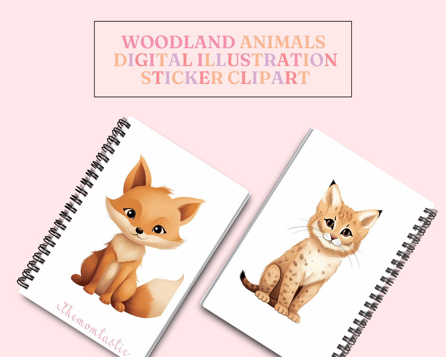 Cute Woodland Animals – High-Quality PNG - Transparent Background - Commercial Use