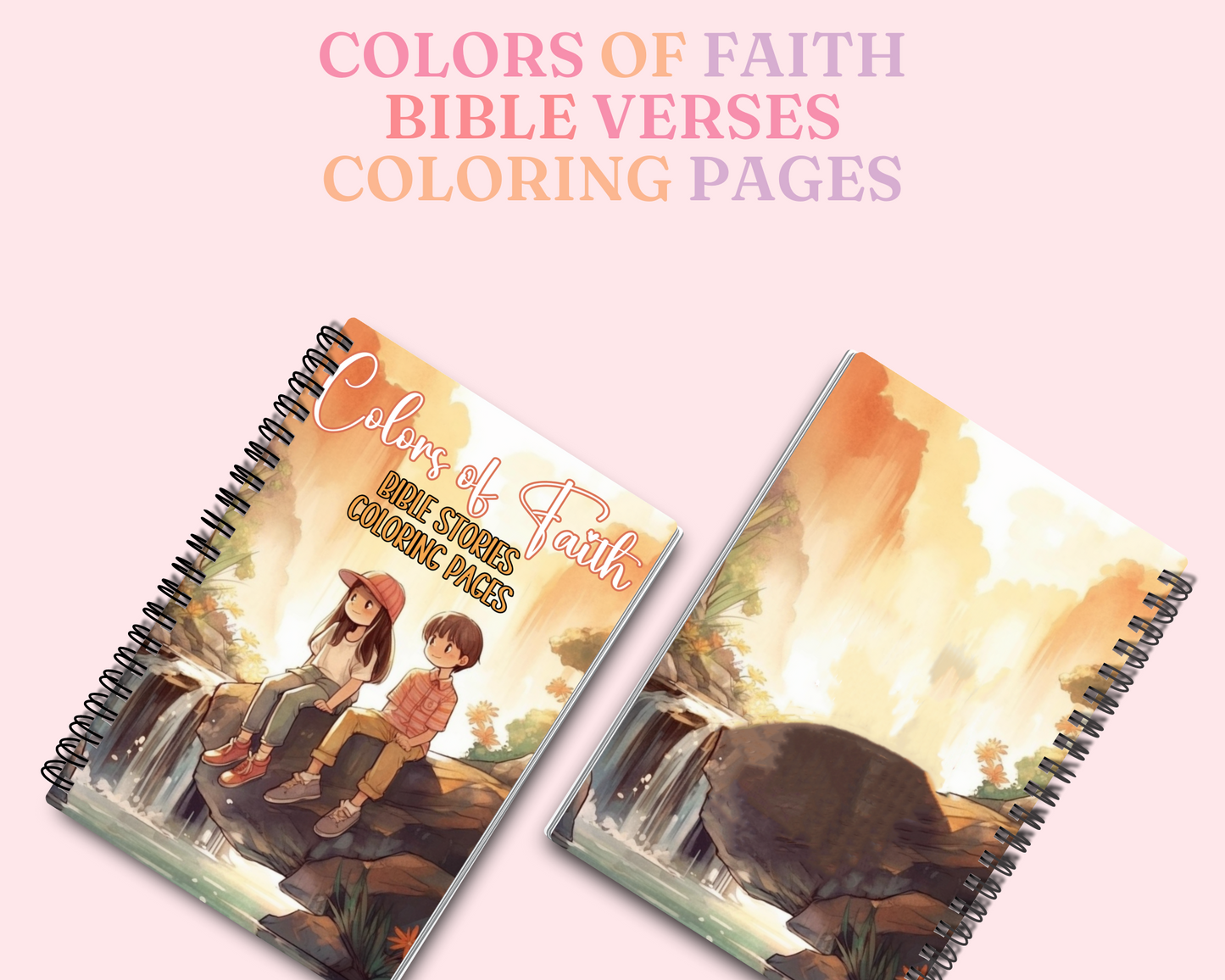 Colors of Faith - Bible Stories Coloring Pages – Digital Template - Commercial License