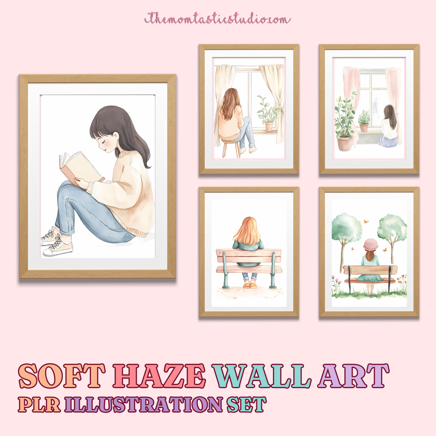 Soft Haze Wall Art Prints - 300 DPI – Instant Download – PLR (Rights to Resell)