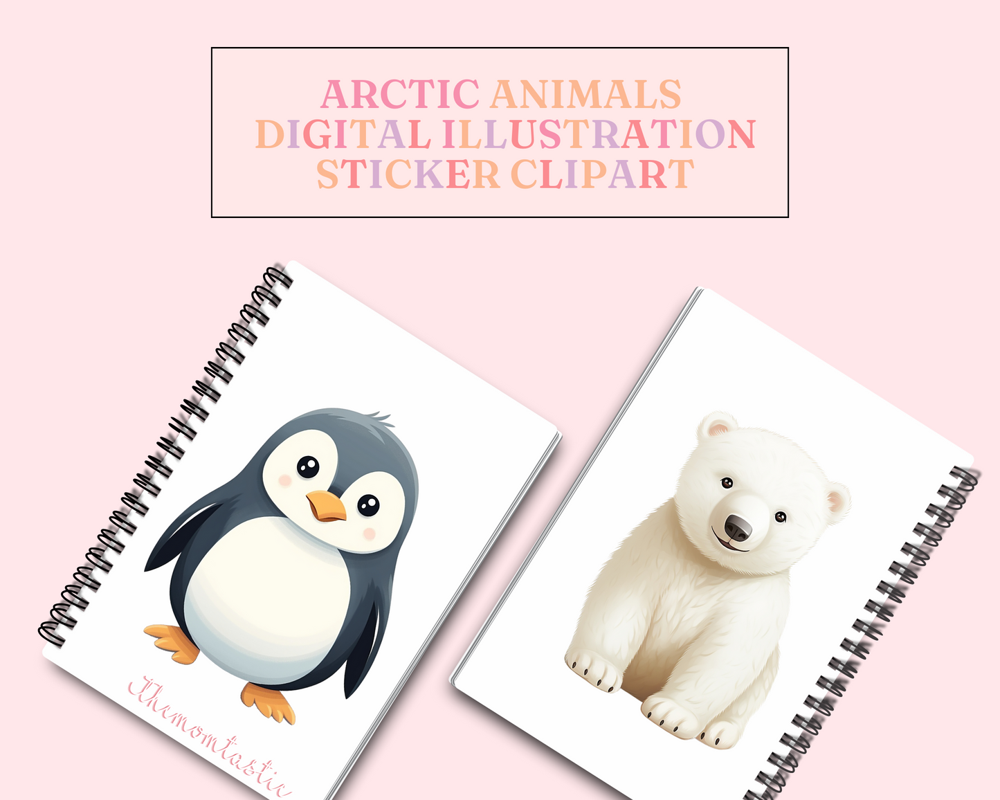 Cute Arctic Animals – High-Quality PNG - Transparent Background - Commercial Use