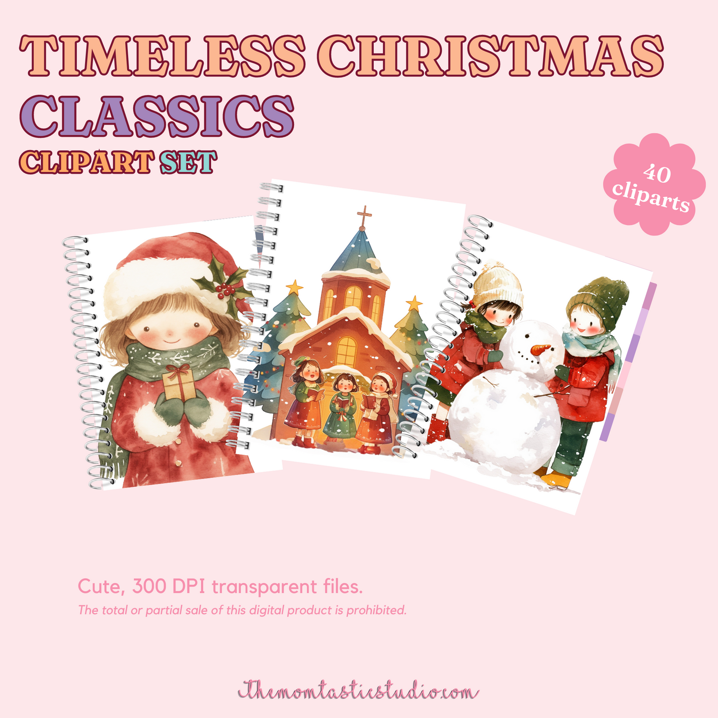 Timeless Christmas Classics Clipart Set - 300 DPI – Instant Download – Commercial Use (Transparent Files)