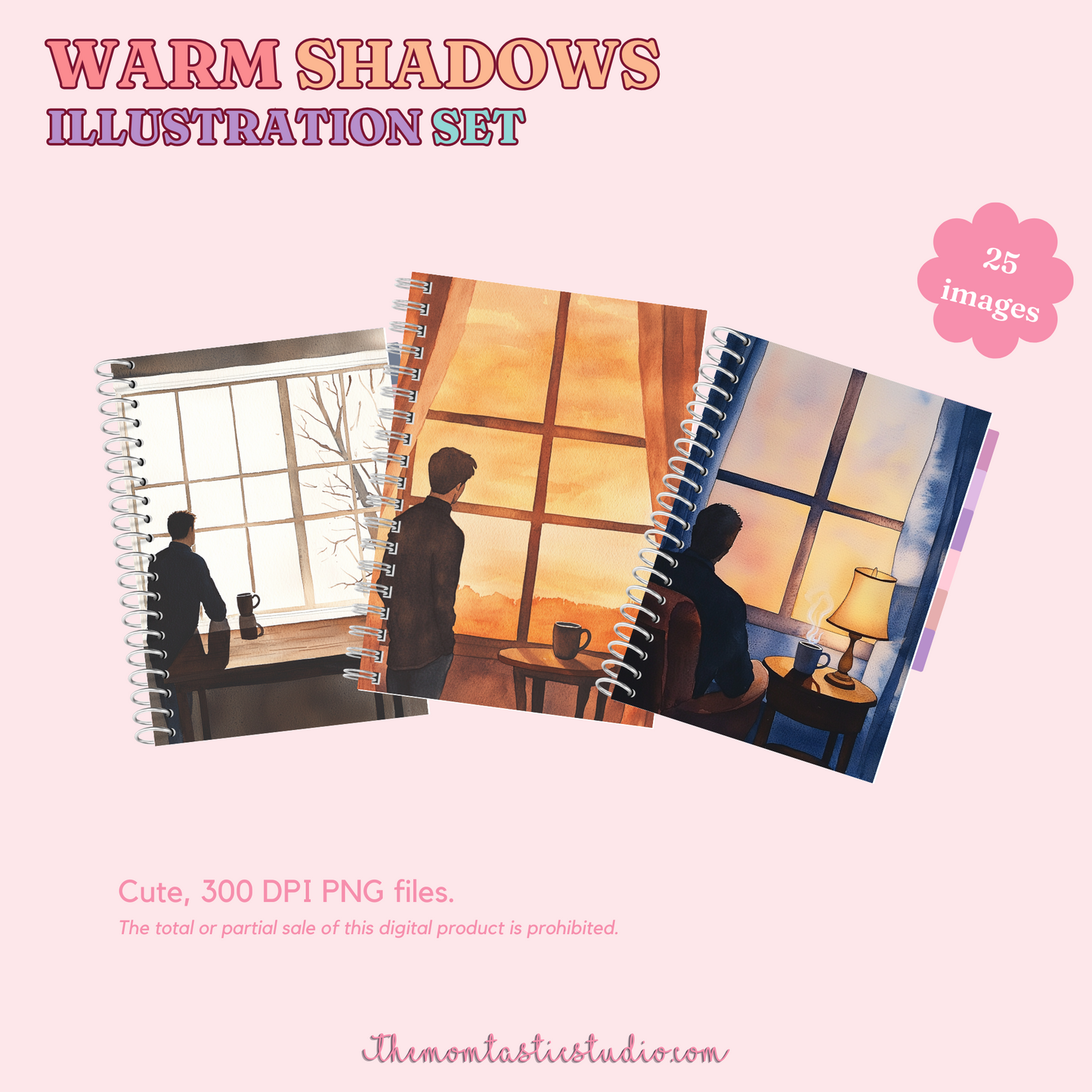 Warm Shadows Set - 300 DPI – Instant Download – Commercial Use