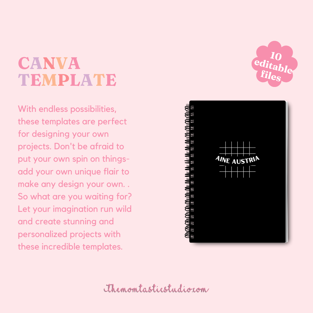 Notebook Covers with Quotes – Instant Download – Canva Editable - Notebook Cover - Commercial Use