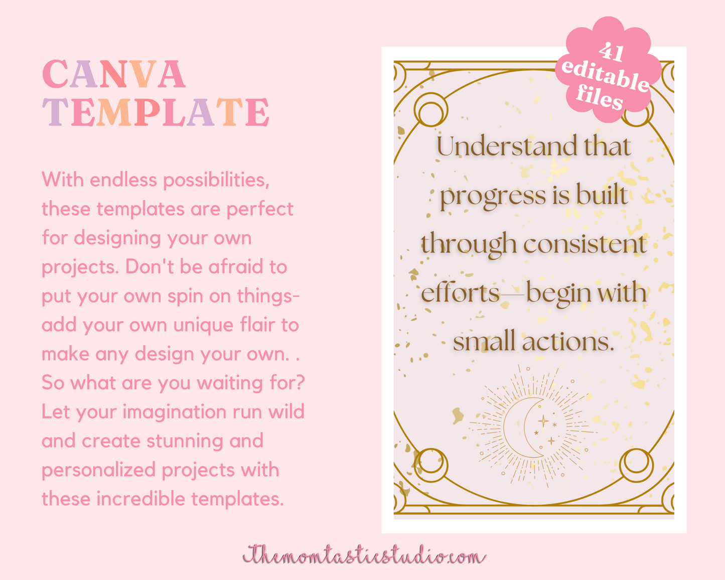 Radiant Reflections: Empowering Affirmation Deck Editable | Canva Template | Commercial Use