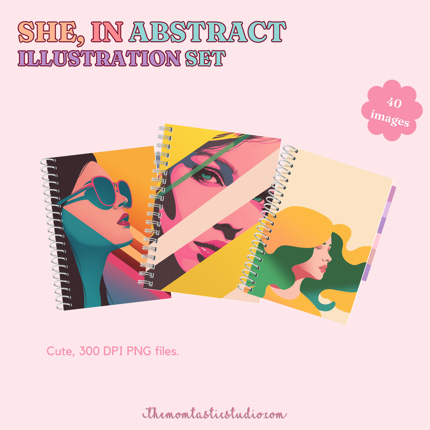 She, in Abstract Illustration Set - 300 DPI – Instant Download – Commercial Use