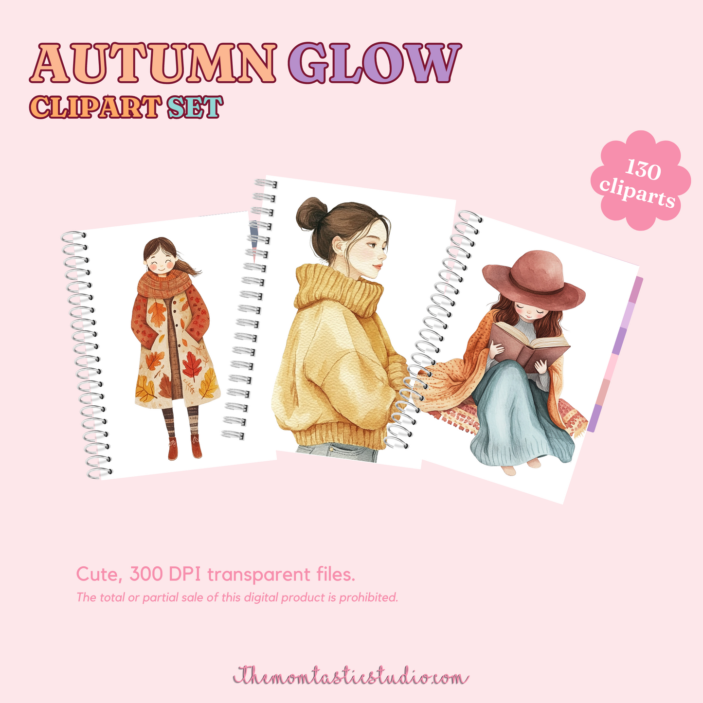 Autumn Glow Clipart Set - 300 DPI – Instant Download – Commercial Use (Transparent Files)