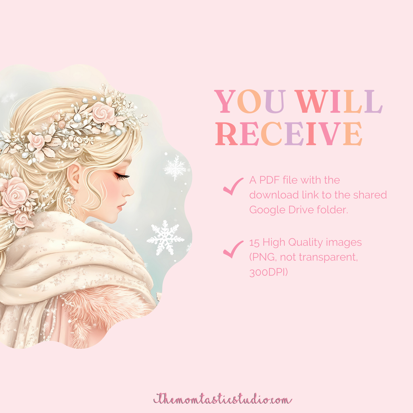Frosted Pastels Illustration Set - 300 DPI – Instant Download – Commercial Use