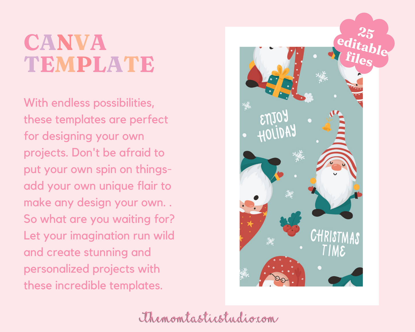 Classic Christmas Money Envelope Template – A4 Size - Canva Template