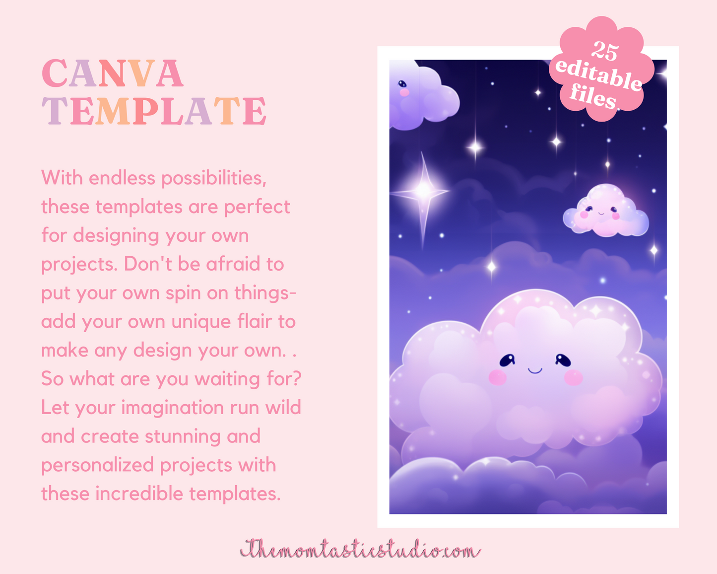 2024 Template | Lilac Dreams Calendar Printable | Canva Editable | Commercial Use