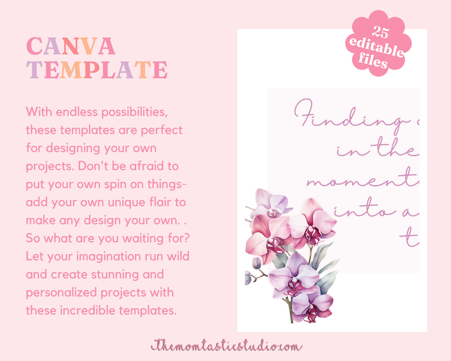 2024 Template | Attitude of Gratitude Calendar Printable | Canva Editable | Commercial Use