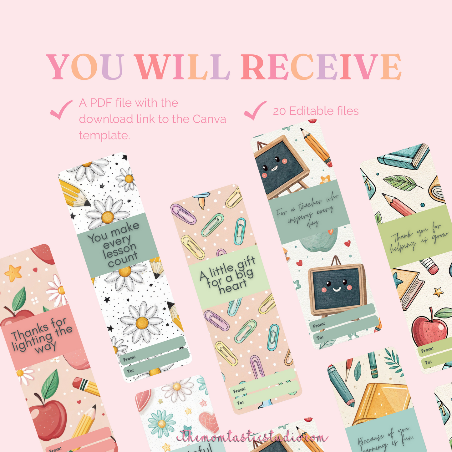 Wrapped with Thanks Pen Sleeves - Canva Editable Template - Commercial Use