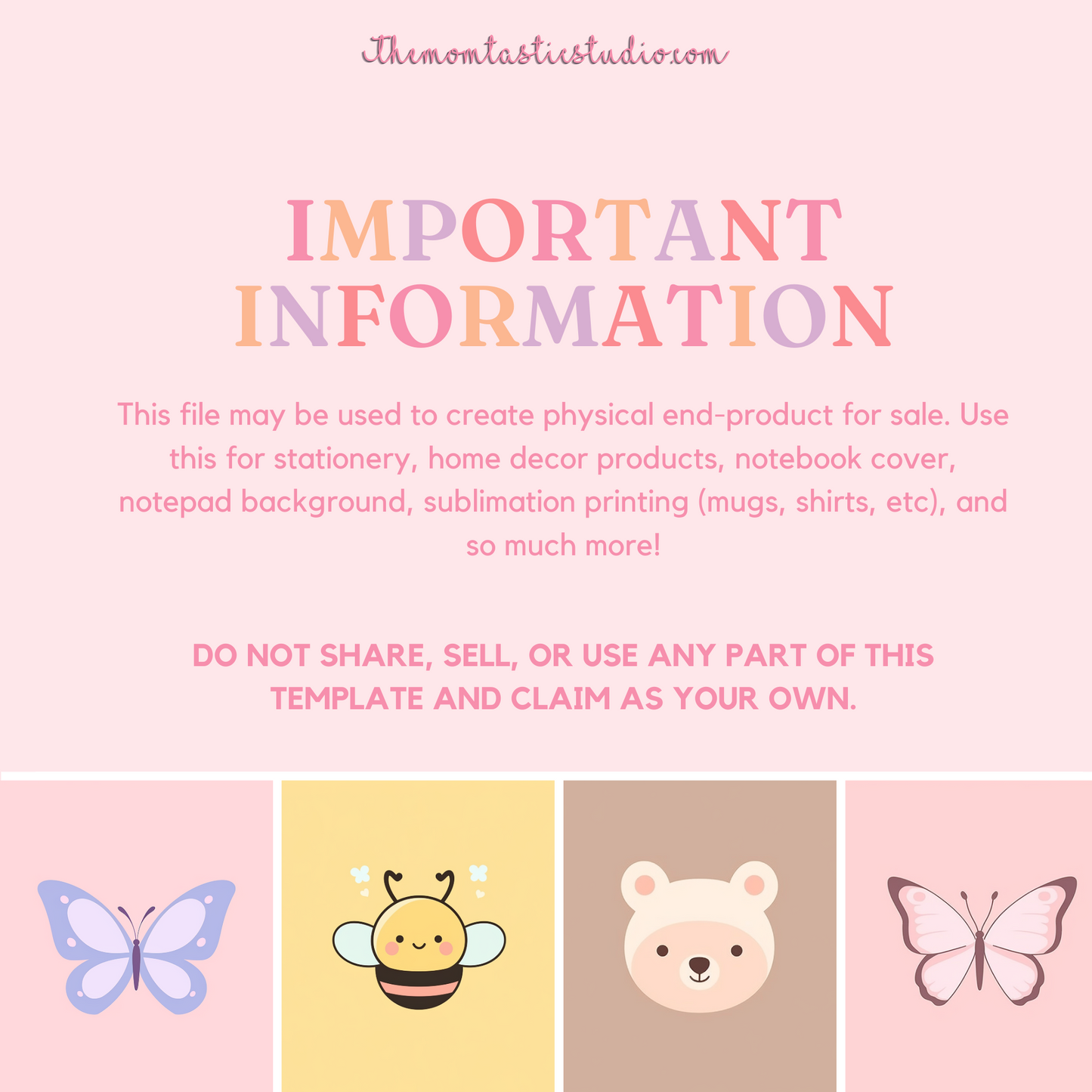 Kawaii Vector Animals Pastel Colors Digital Illustration 300DPI – Instant Download – Commercial Use