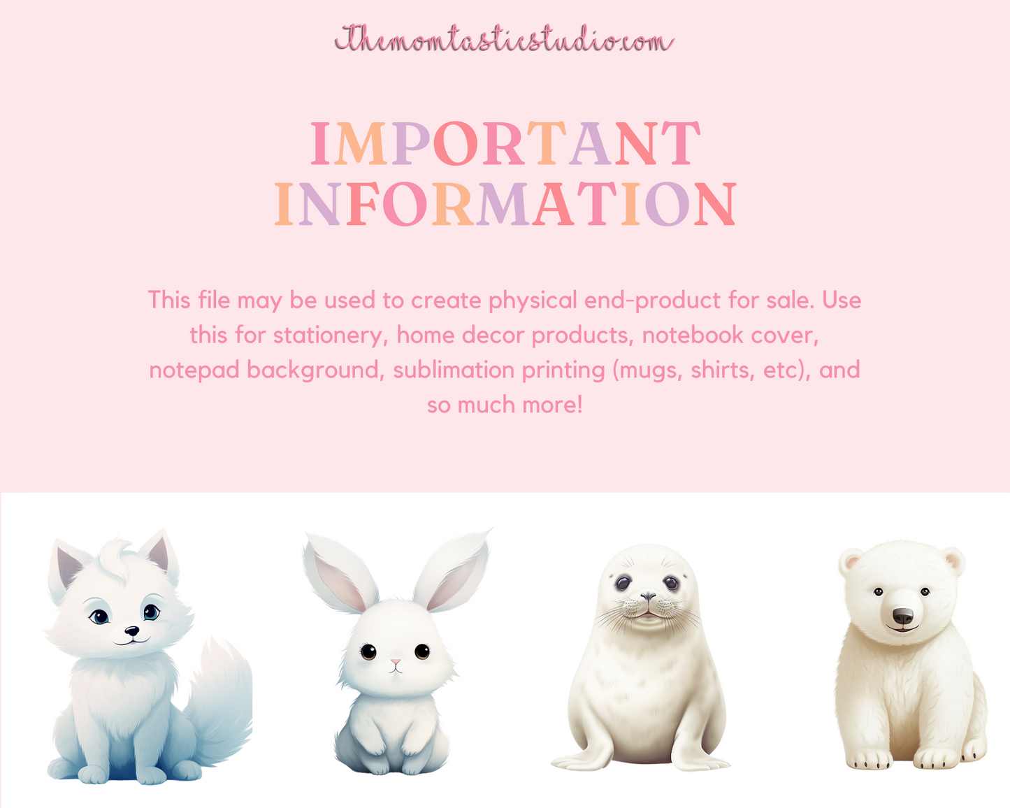 Cute Arctic Animals – High-Quality PNG - Transparent Background - Commercial Use