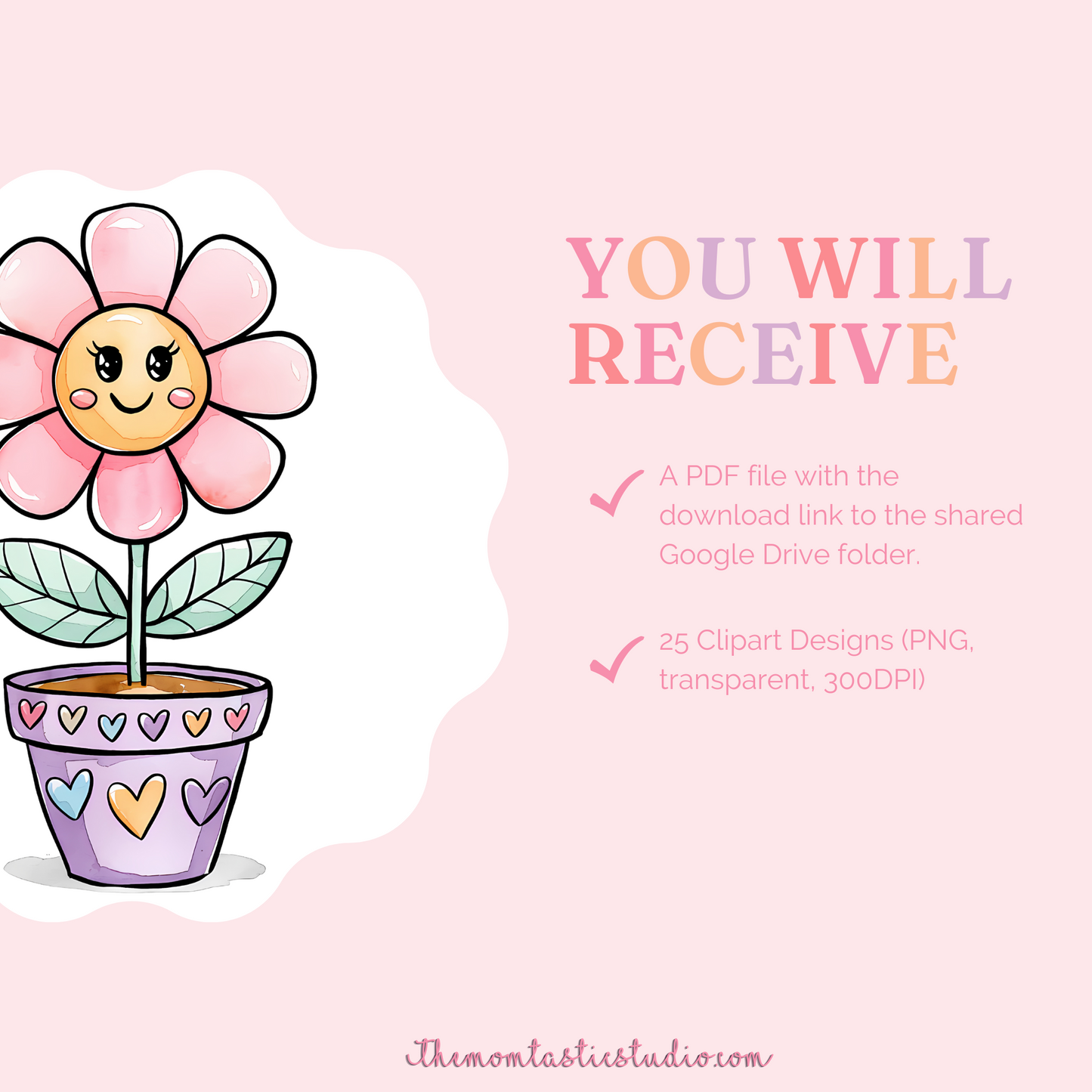 Blooming Joy Clipart Set - 300 DPI – Instant Download – Commercial Use (Transparent Files)