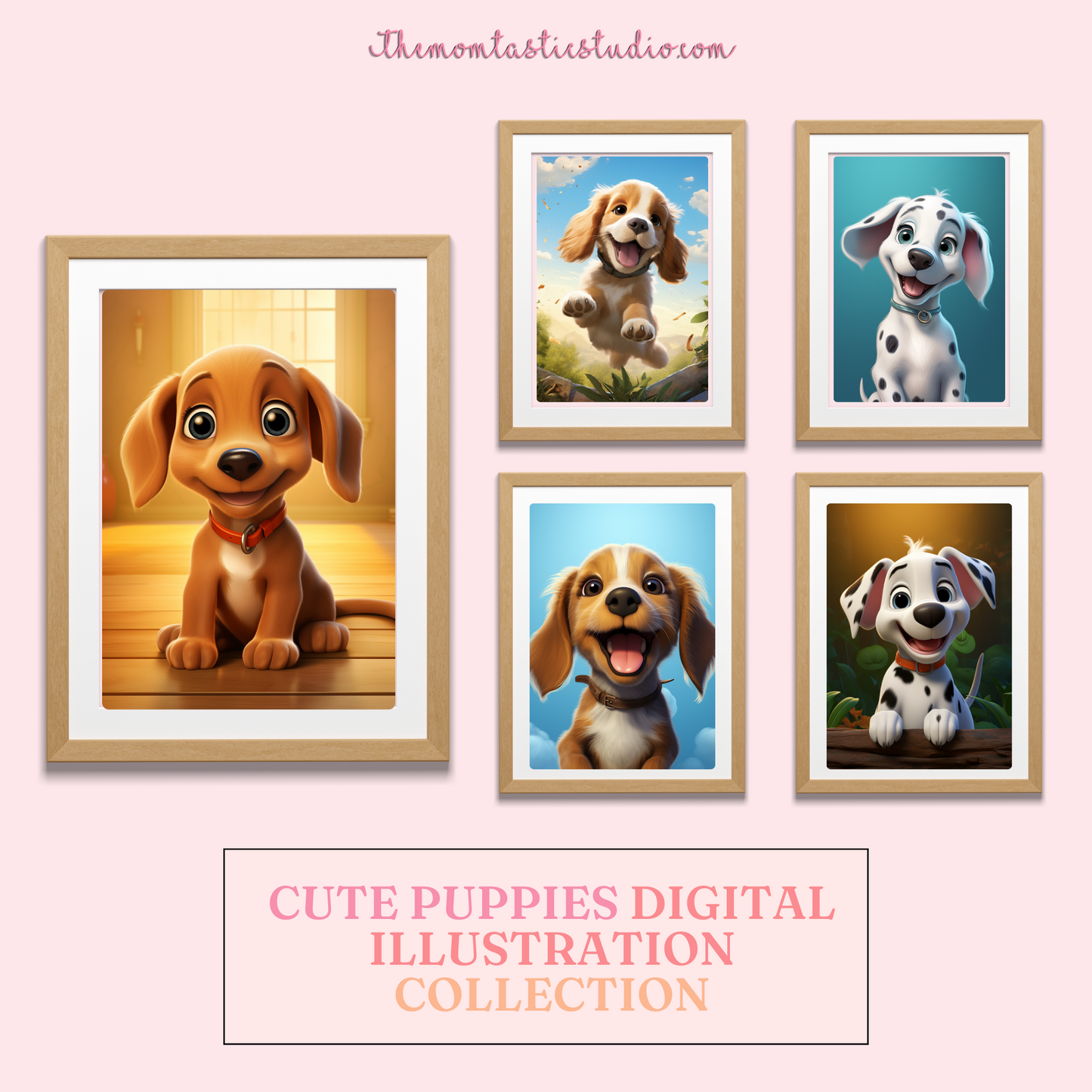 Cute Puppies Images 300DPI – Instant Download – Commercial Use