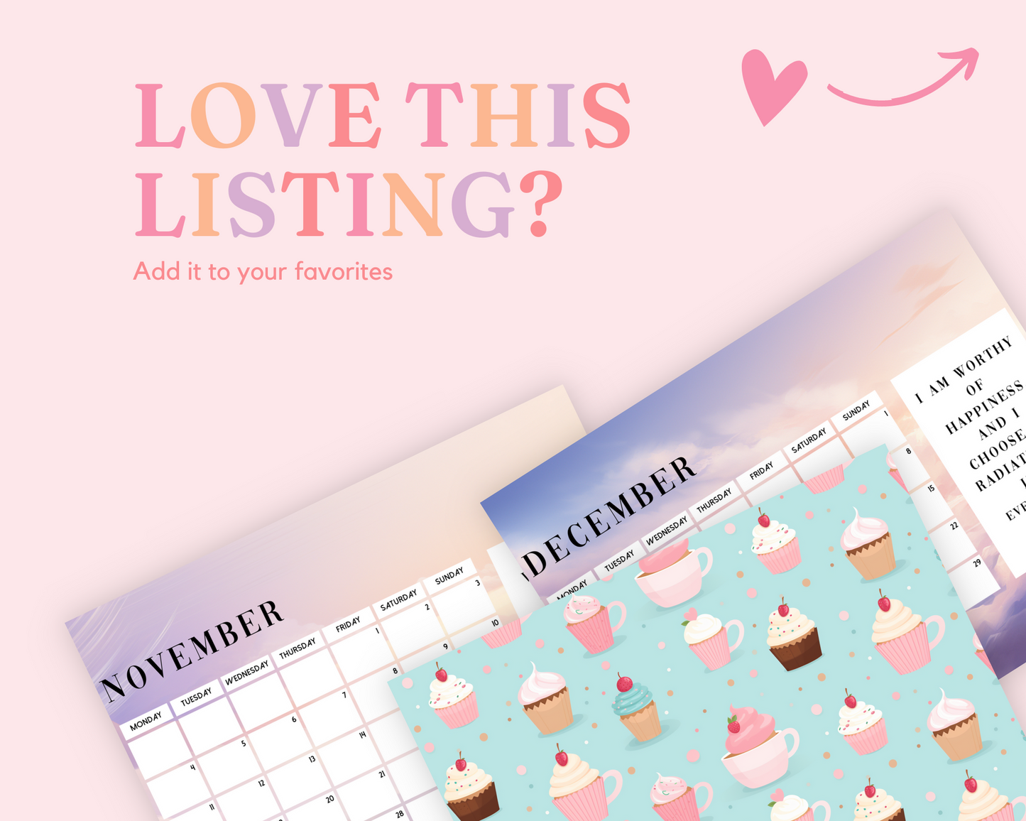 2024 Template | Kawaii Coffee Calendar Printable | Canva Editable | Commercial Use