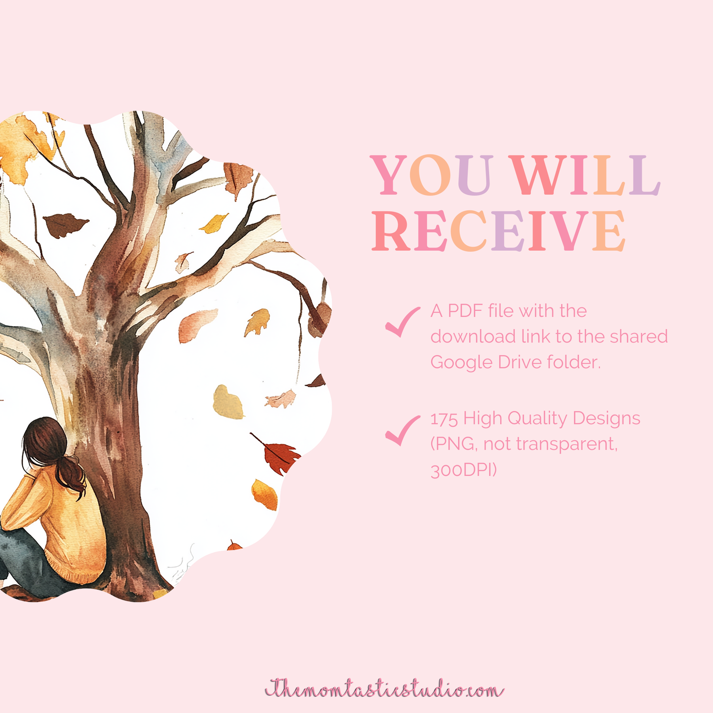 Embrace the Fall Digital Illustration Set - 300 DPI – Instant Download – Commercial Use