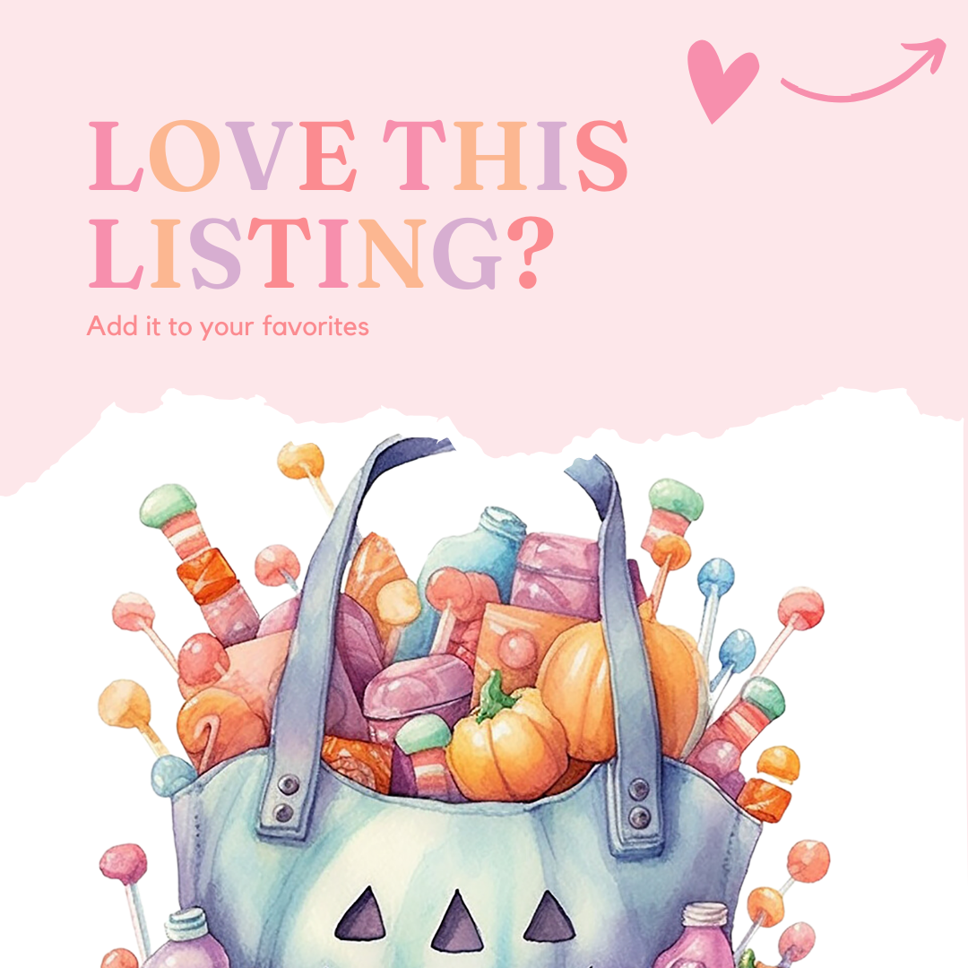 Halloween Pastel Watercolor Cliparts – High-Quality PNG - Transparent Background - Commercial Use