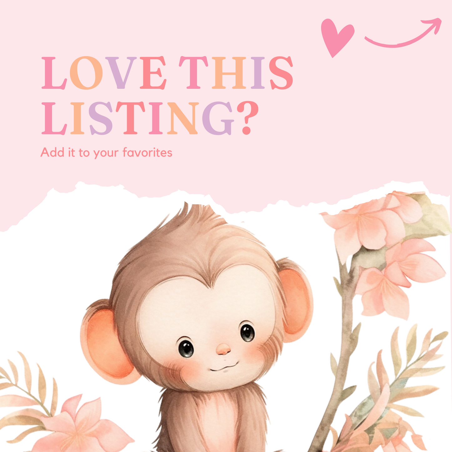 Pink Blush Safari Animals – Clipart Set - High-Quality PNG - Transparent Background - Commercial Use