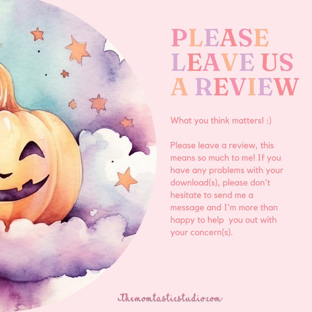 Halloween Pastel Watercolor Cliparts – High-Quality PNG - Transparent Background - Commercial Use