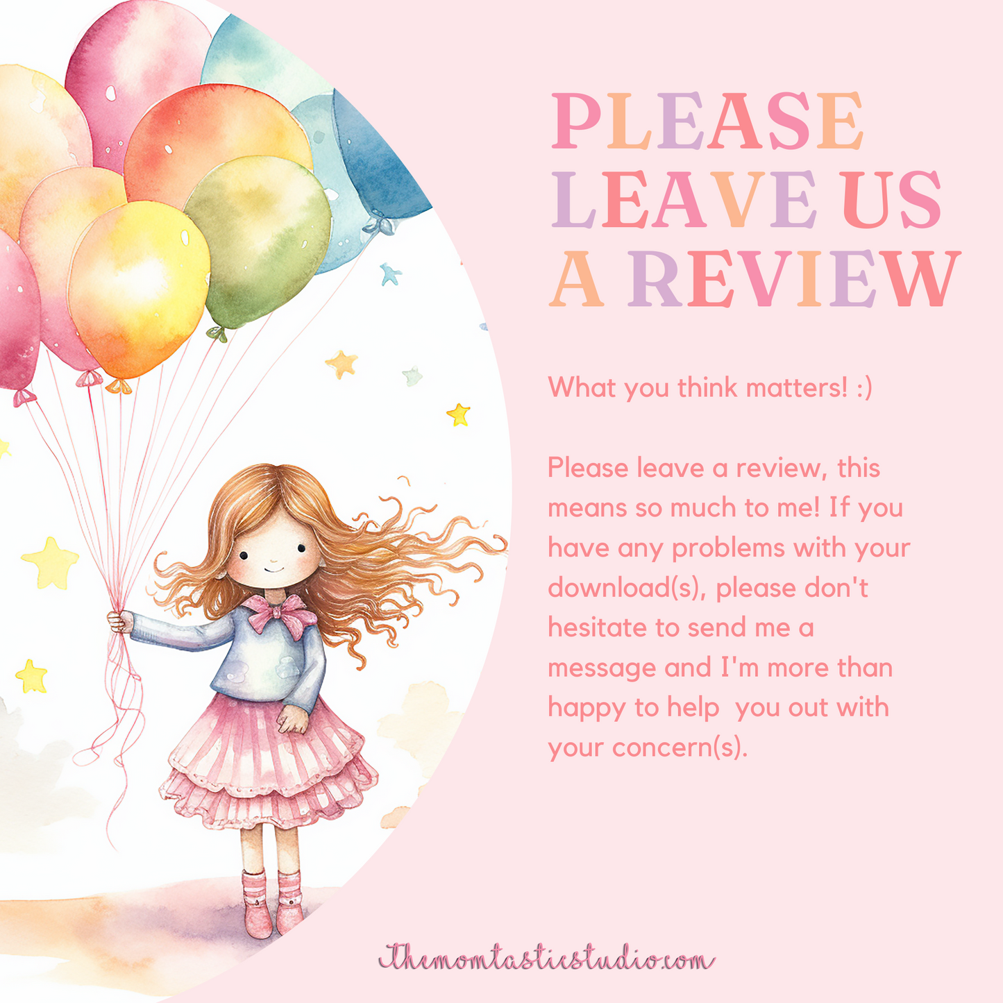 Balloons and Rainbows Watercolor Digital Illustration – Instant Download – High-Quality - 300 DPI - Commercial Use