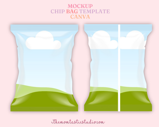 Chip Bag Mockup Template - Canva