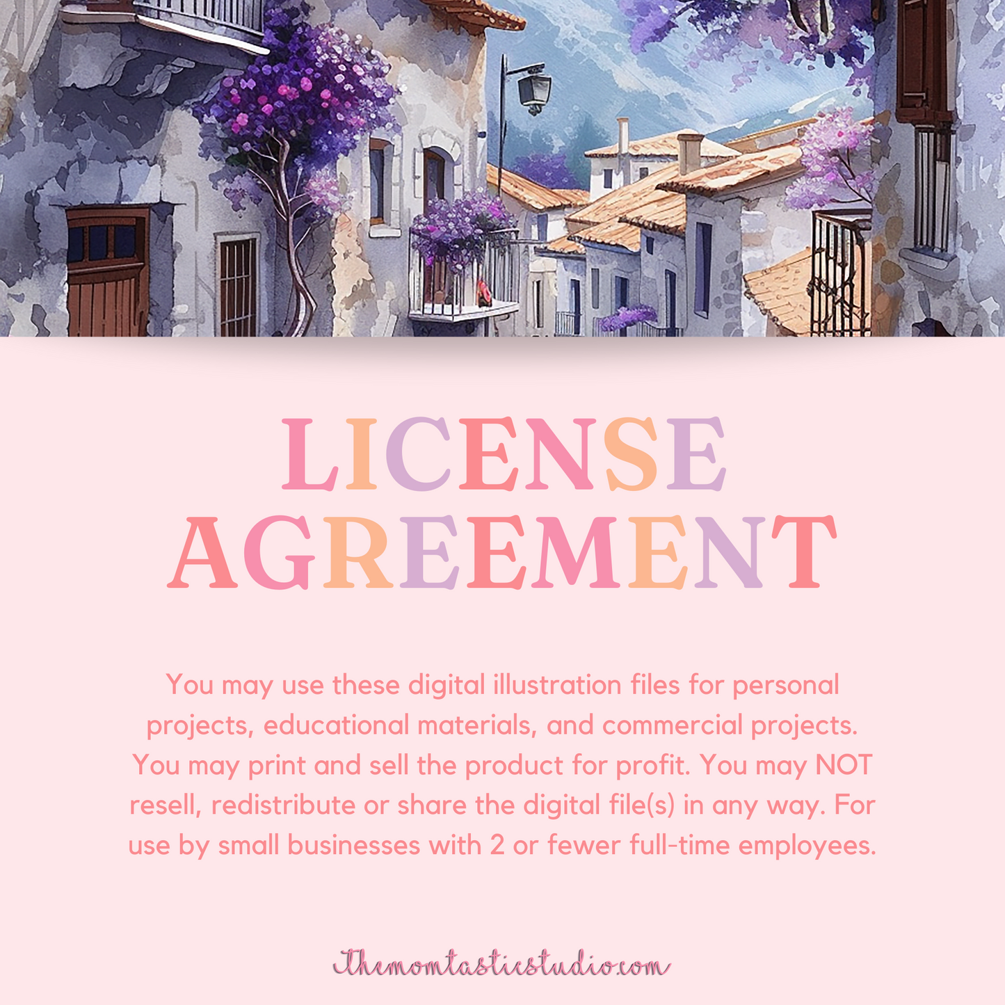 Lavender Haven Digital Illustration 300DPI – Instant Download – Commercial Use